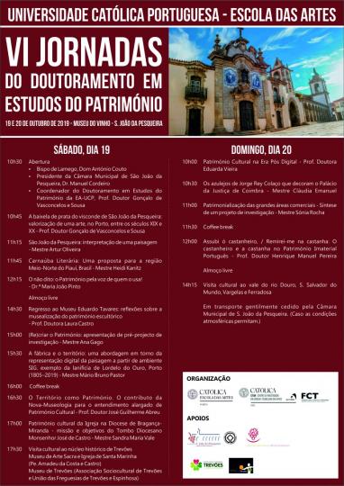 VI Jornadas do Curso de Doutoramento em Estudos do Património