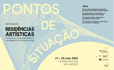 Seminário de Residências Artísticas: Ponto(s) de Situação decorre dias 19 e 20 de maio com o apoio do CITAR