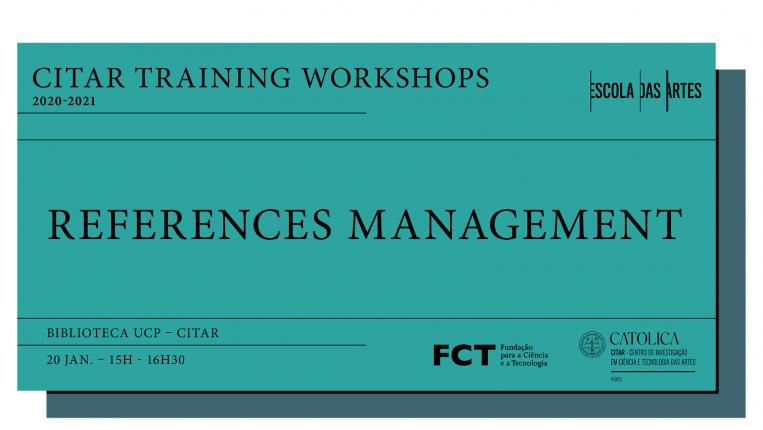 Thumb CITAR Training Workshops 2020-21 · References Management