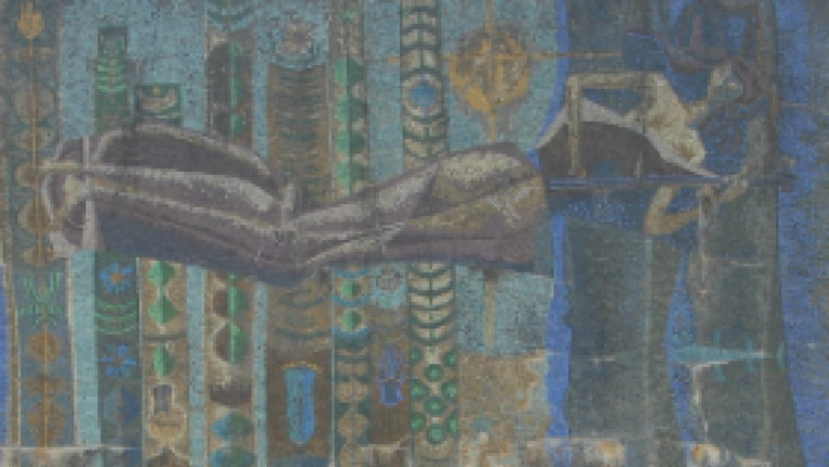 Thumb Intervenção de restauro no painel de mosaico do edifício da antiga Alfandega de Valença revela autoria de Júlio Resende